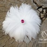 GRZEBIEŃ ŚLUBNY Pióra Swarovski